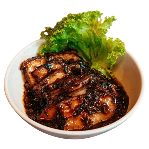 Pork Belly with Preserved Mustard Cabbage